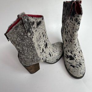 Alcala George Women's Cow Hair Booties - Unique Western Designer Styling!